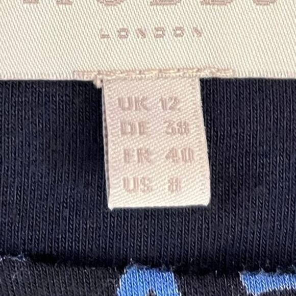 Hobbs London Faux Wrap Bird Print Dress Size 8 - Picture 4 of 5